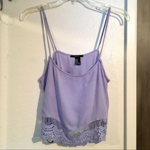Lavender crochet top